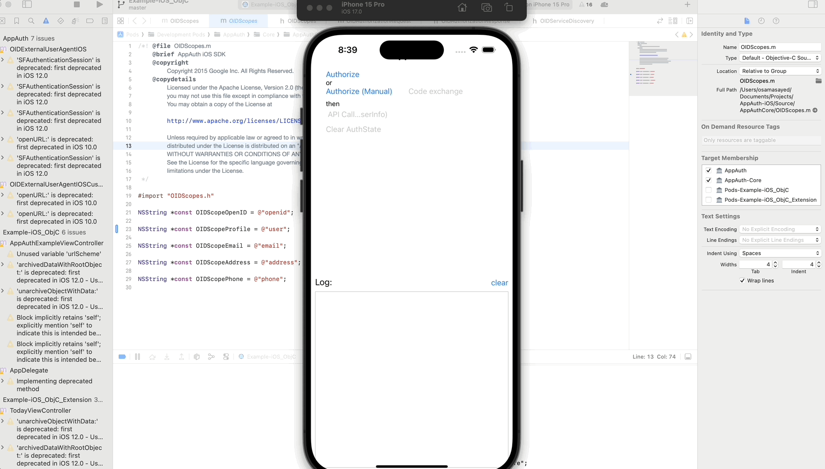 iOS client connecting to QuranFoundation OAuth2 server